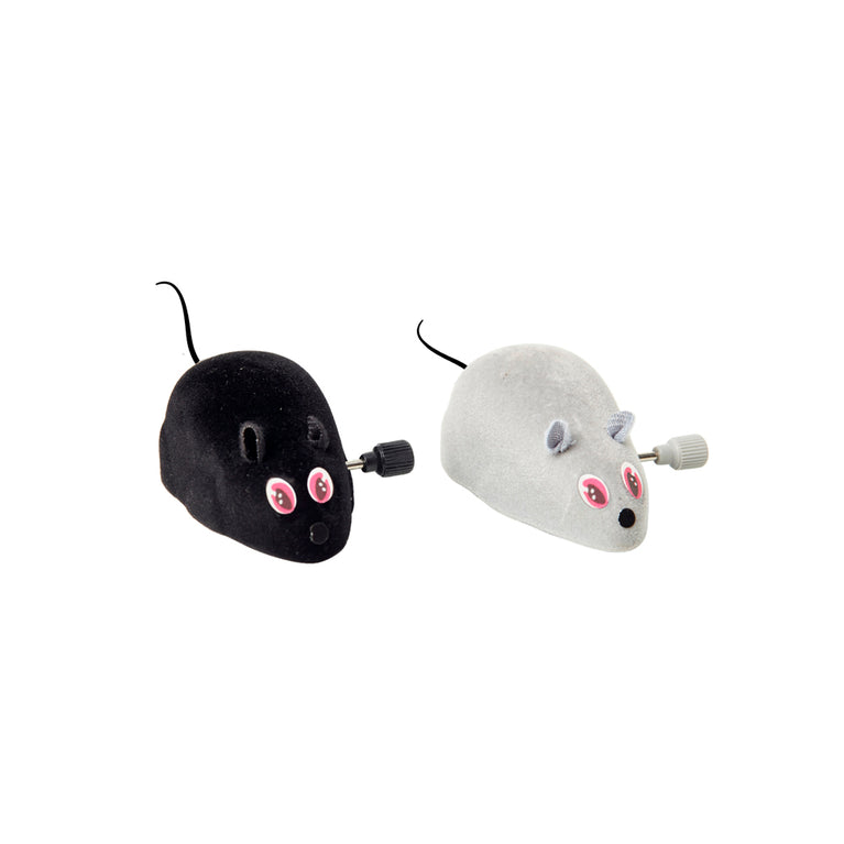 Brinquedo Chalesco Kit com 2 Ratinhos de Corda para Gatos