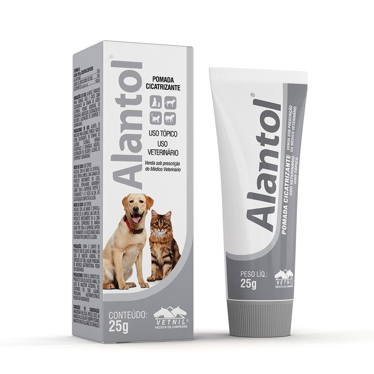Pomada Cicatrizante Vetnil Alantol para Cães e Gatos