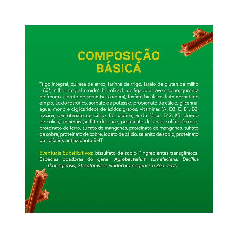Petisco Purina Dog Chow Extra Life Saúde Oral para Cães de Porte Mini e Pequeno 45G