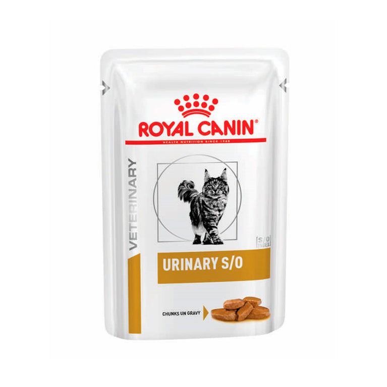 Ração Úmida Royal Canin Sachê Veterinary Diet Urinary S/O para Gatos com Cálculos Urinários - 85 g