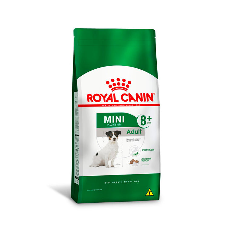 Ração Royal Canin Mini Adult 8+ para Cães Adultos de Porte Pequeno acima de 8 anos 2,5Kg