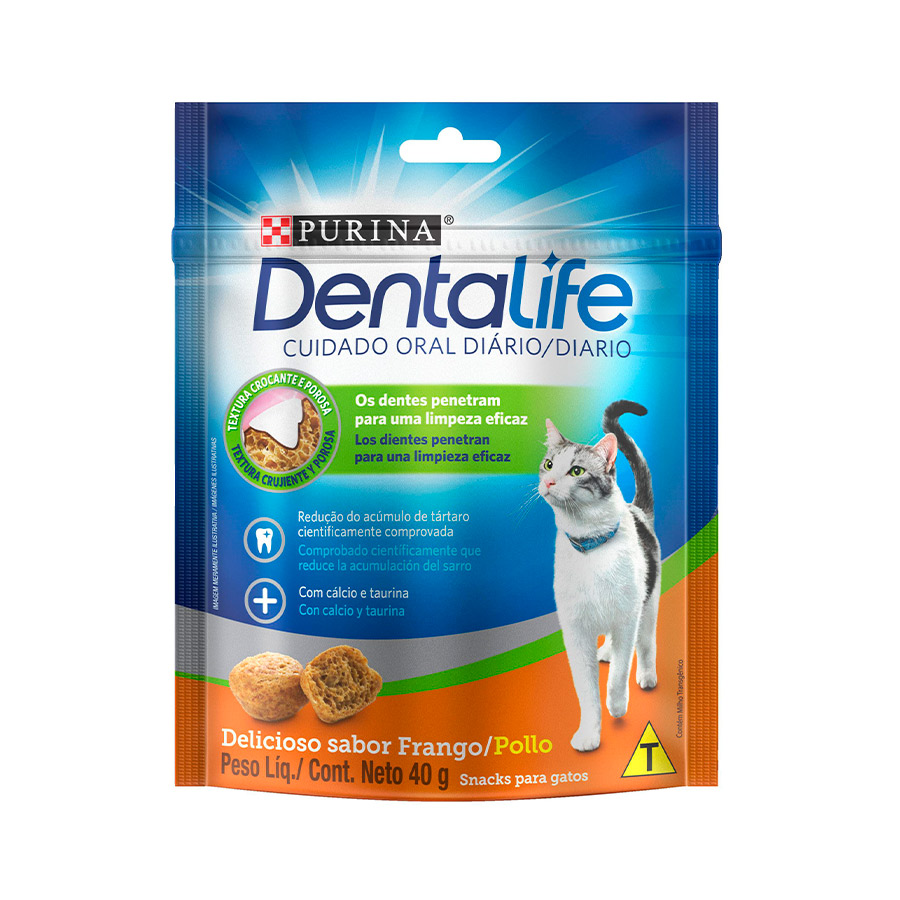 Petisco Nestlé Purina DentaLife para Gatos 40 g