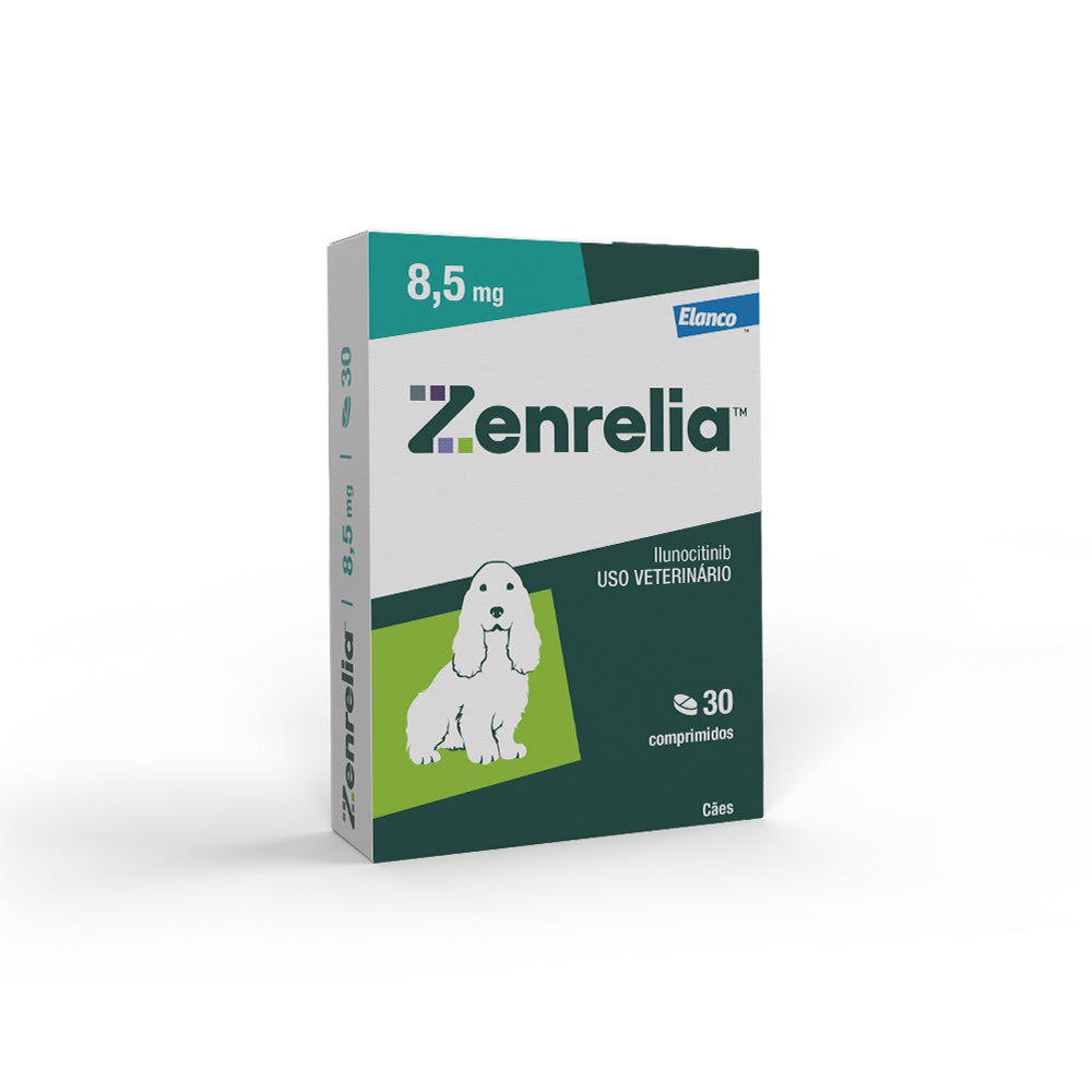 Antialérgico Zenrelia Elanco 8,5 mg para Cães 30 Comprimidos