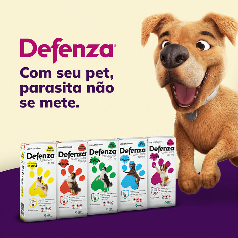 Antiparasitário MSD Defenza 45 mg para Cães de 2 a 4,5 kg