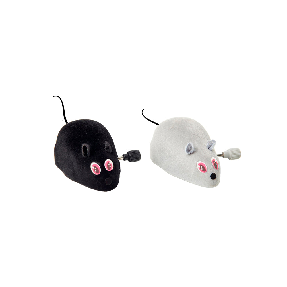 Brinquedo Chalesco Kit com 2 Ratinhos de Corda para Gatos
