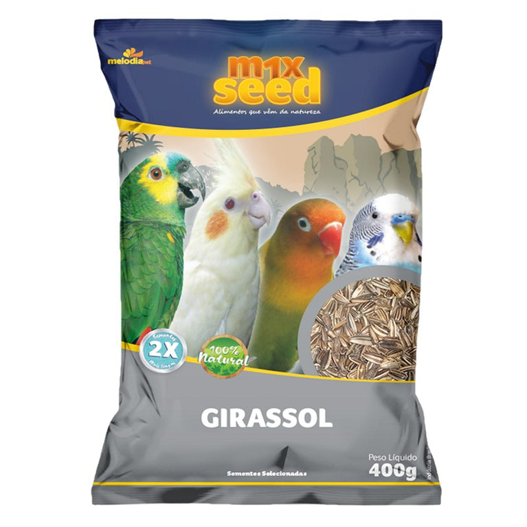 Ração para Pássaros M1x Seed  Girassol Miúdo - 400 g