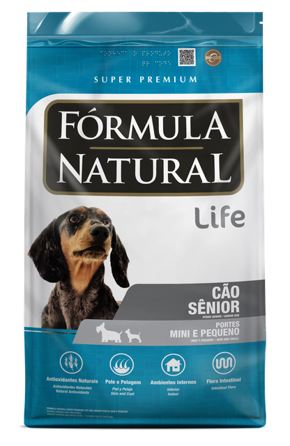 Ração Fórmula Natural Life para Cães Raças Mini e Pequenas Sênior