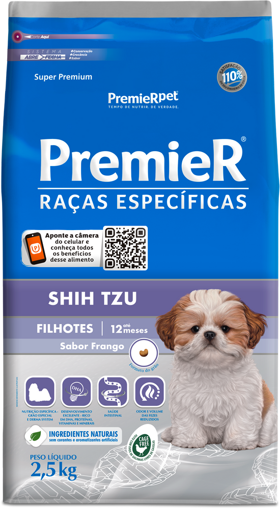 Ração PremieR Raças Específicas para Shih Tzu Filhotes