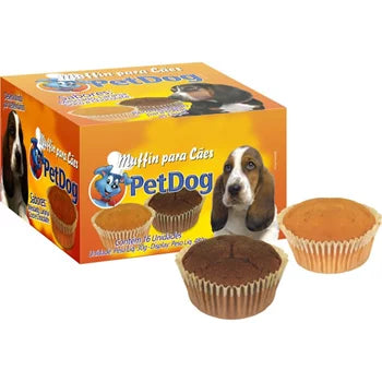 Petisco Petdog Muffin para Cães Sabores Diversos Caixa com 16 unidades de 30 g