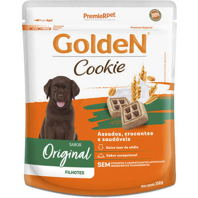 Biscoito Golden Cookie para Cães Filhotes Sabor Original 350 g