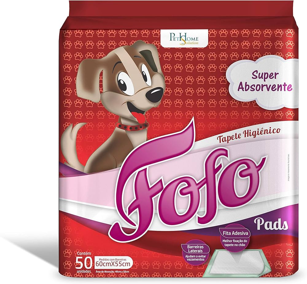 Tapete Higiênico Fofo Pads para Cães 60 x 55 cm