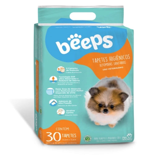 Tapete Higiênico Beeps Puppy Pads para Cães 55,8 x 55,8 cm