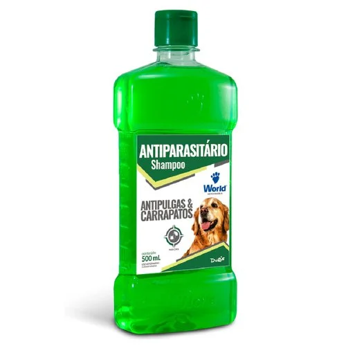 Shampoo Antipulgas e Carrapatos Dug's World Veterinária para Cães 500 mL