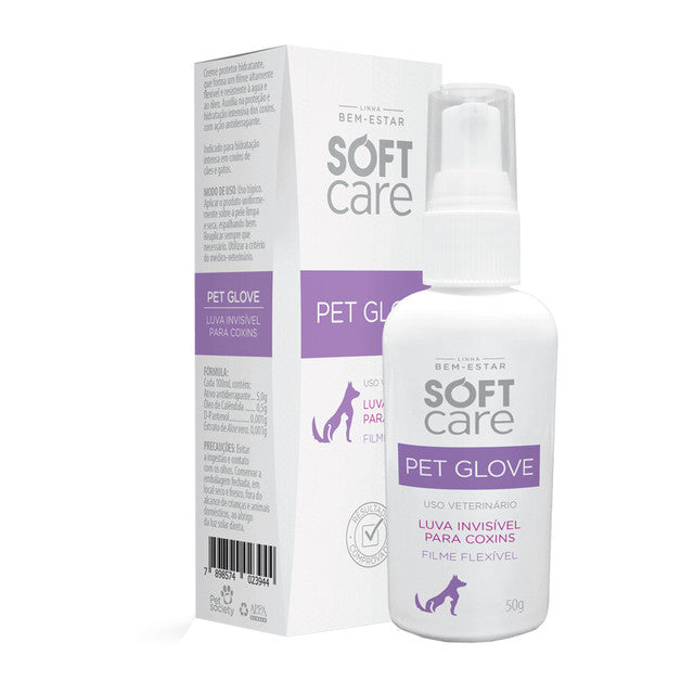 Loção Protetora Hidratante Soft Care Pet Glove para Cães e Gatos 50 g