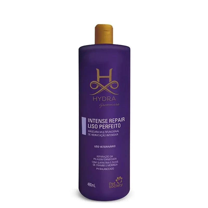 Máscara Multifuncional Pet Society Hydra Groomers Intense Repair Liso Perfeito 480 mL