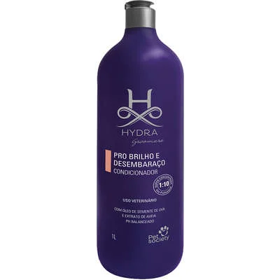 Condicionador Hydra Groomers Brilho e Desembaraço para Cães e Gatos 1 L