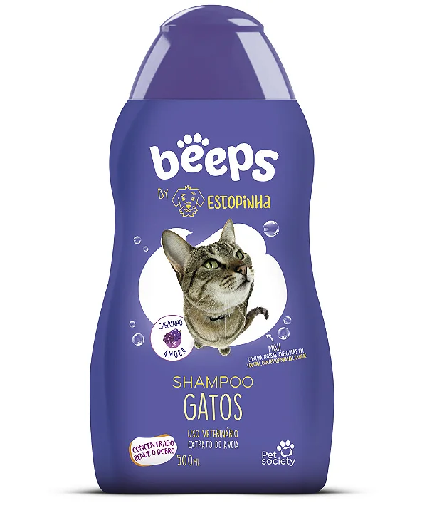 Shampoo Beeps Estopinha para Gatos 500 mL