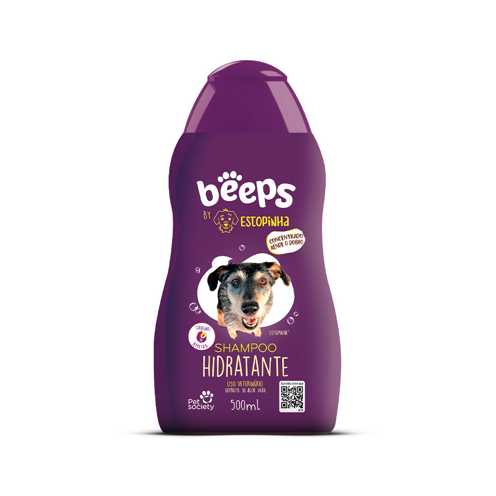 Shampoo Hidratante Beeps Estopinha para Cães e Gatos 500 mL