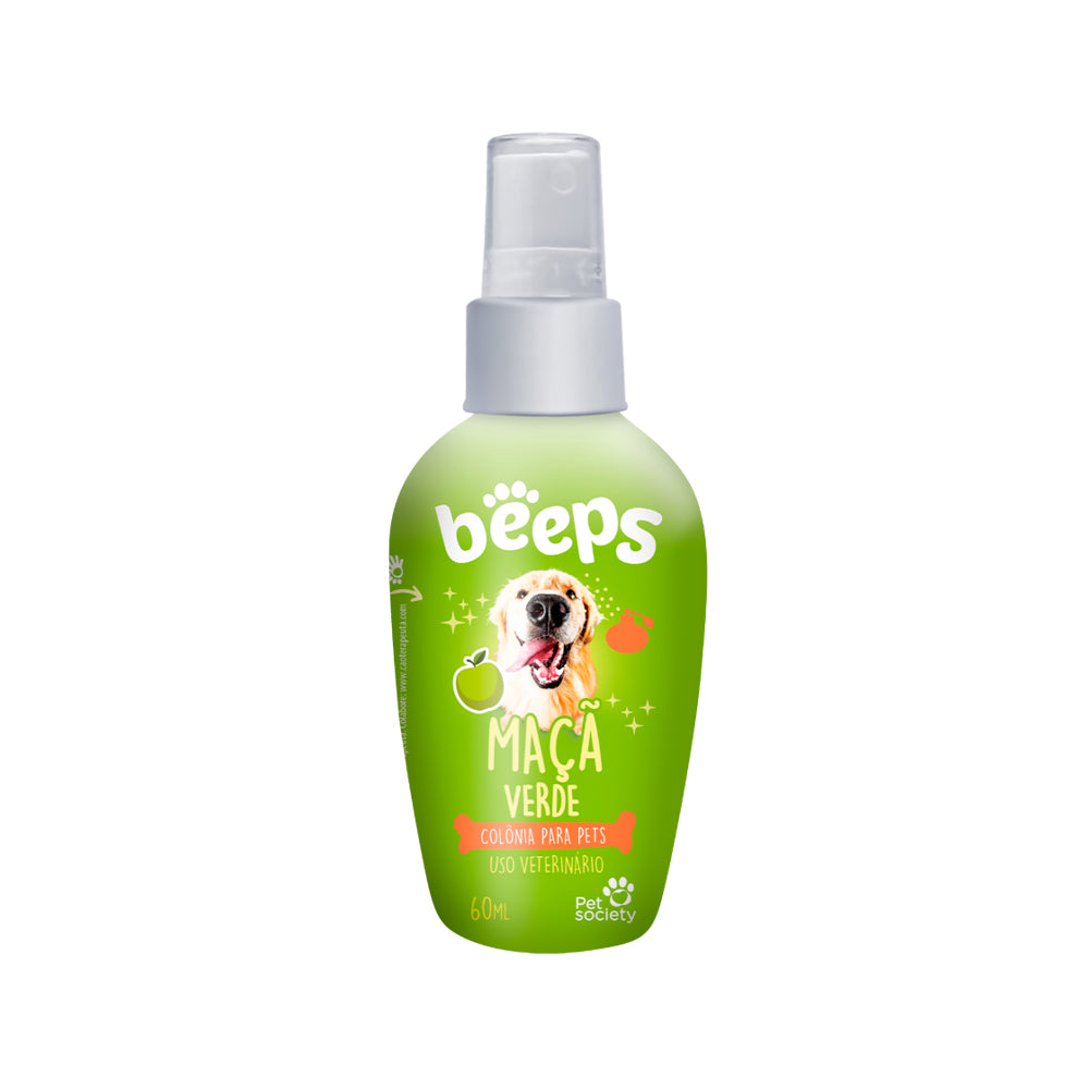 Colônia Beeps Maçã Verde para Cães e Gatos 60 mL