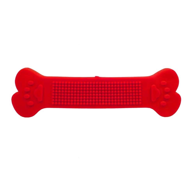 Brinquedo para Cães Furacão Pet Osso Topbone Borracha Vermelho