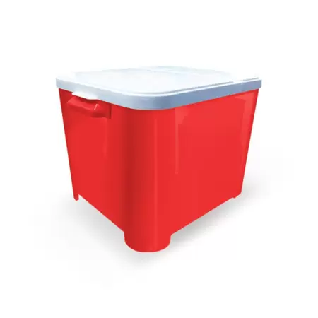 Porta Ração Container Furacão Pet Vermelho 15 Kg