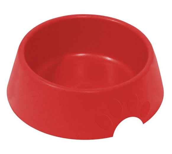 Comedouro Plástico Pop Furacão Pet Vermelho N1 300 mL