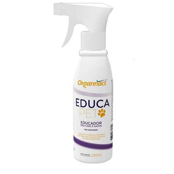 Adestramento e Comportamento Organnact Educa Pet Spray para Cães e Gatos 250 mL