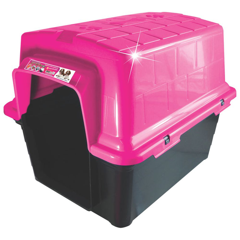 Casinha de Plástico Furacão Pet Rosa N4