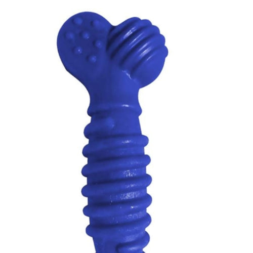 Brinquedo para Cães Furacão Pet Osso Superbone Borracha Azul