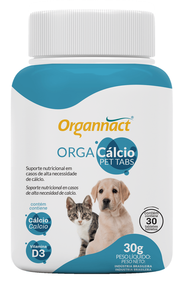 Suplemento Organnact Orga Cálcio Pet Tabs 30 g