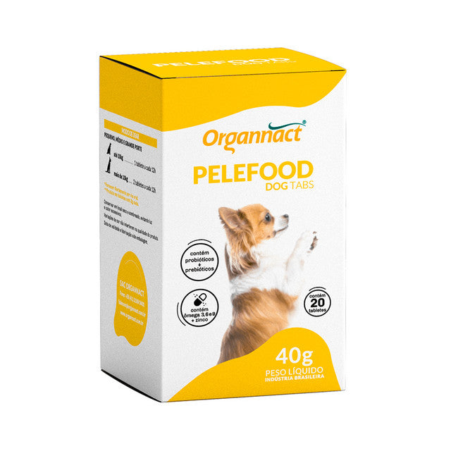 Suplemento Organnact Pelefood Dog Tabs para Cães 40 g