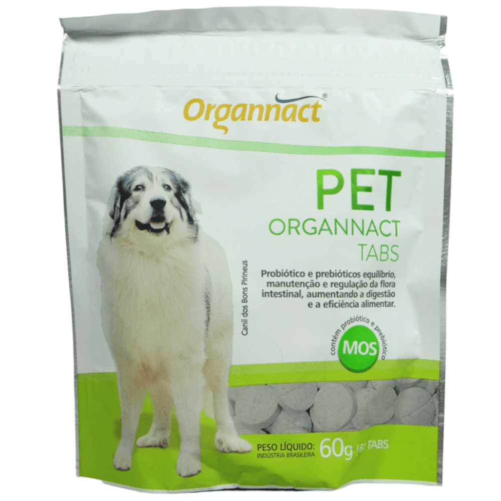 Suplemento Vitamínico Pet Organnact Tabs 60 g