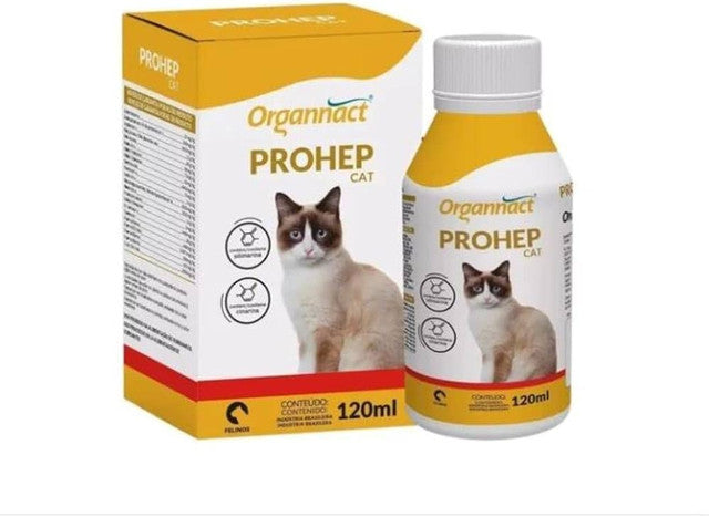 Suplemento Organnact Prohep Cat para Gatos Adultos 120 mL