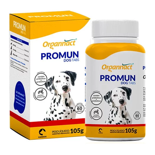 Suplemento Organnact Promun Dog Tabs para Cães 105 g 60 Comprimidos