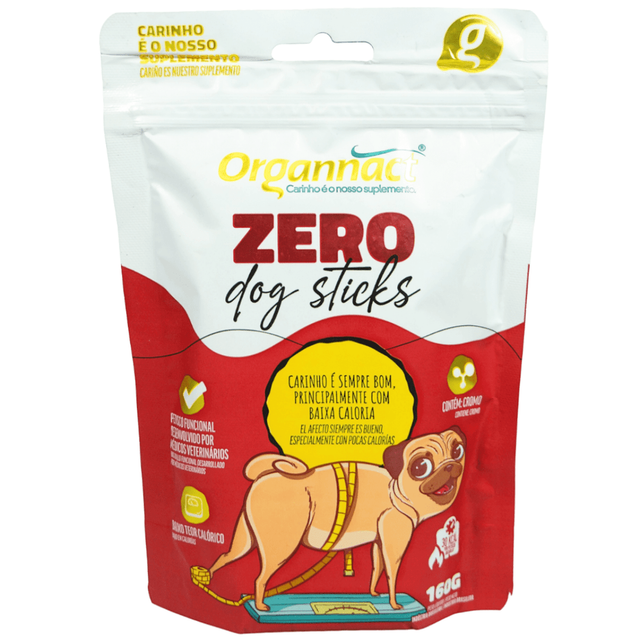 Suplemento Organnact Zero Dog Sticks para Cães 160 g