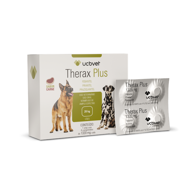 Vermifugo UCBVET Therax Plus para Cães