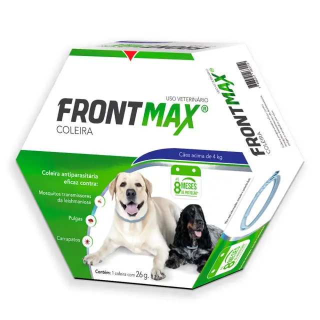 Coleira Antipulgas e Carrapatos Frontmax Vetoquinol para Cães acima de 4 Kg 26 g