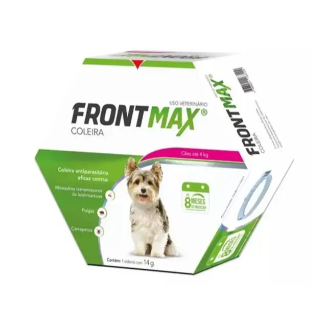 Coleira Antipulgas e Carrapatos Frontmax Vetoquinol para Cães até 4 Kg 14 g