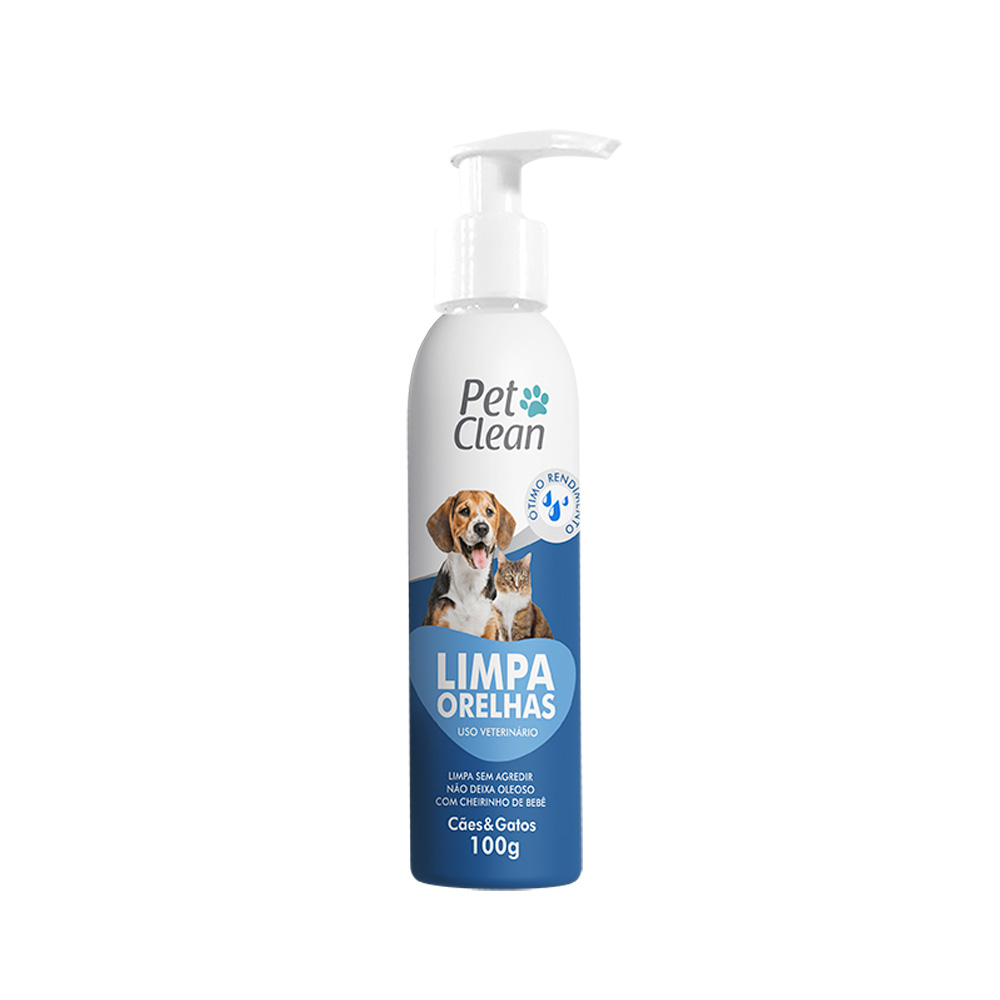 Limpador de Orelhas Pet Clean para Cães e Gatos 100 mL