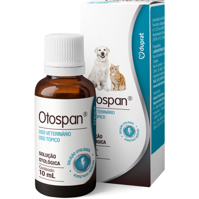 Solução Otológica Duprat Otospan para Cães e Gatos 10 mL