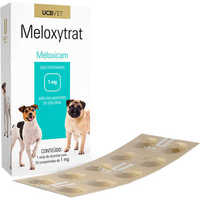 Anti-Inflamatório UCBVET Meloxicam Meloxytrat para Cães 1,0 mg