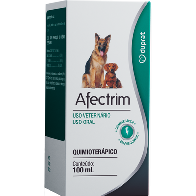 Antibiótico Afectrim Suspensão Oral Duprat para Cães e Gatos 100 mL