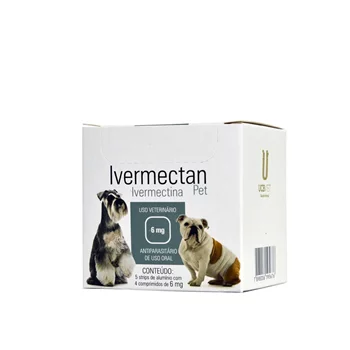 Antiparasitário UCBVET Ivermectan Pet 6mg Hospitalar