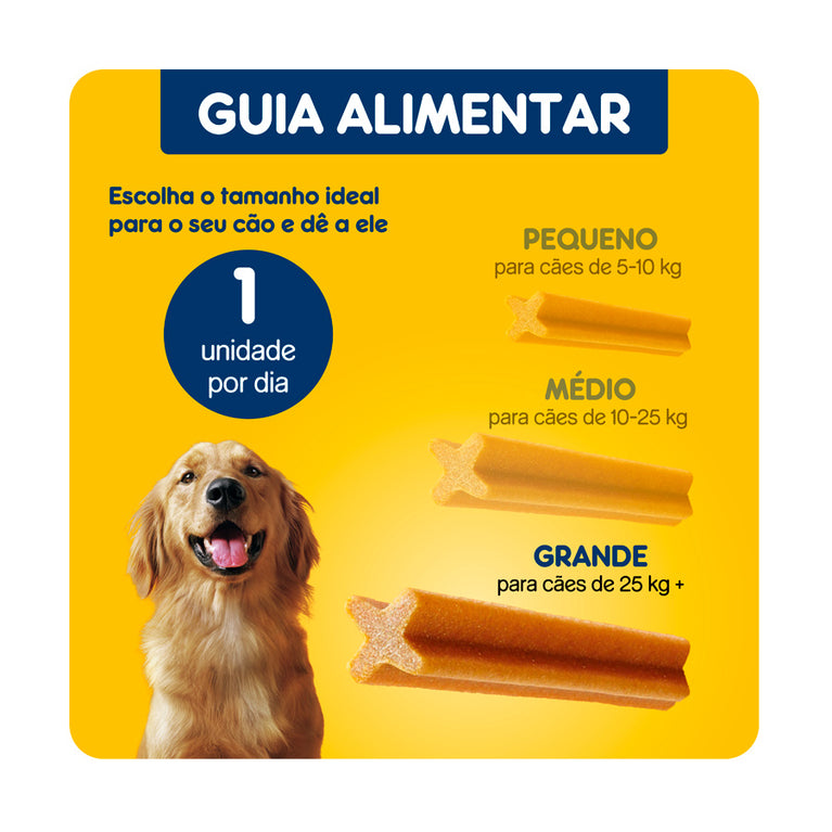 Petisco Pedigree Dentastix Cuidado Oral para Cães Adultos Raças Grandes 7 Unidades