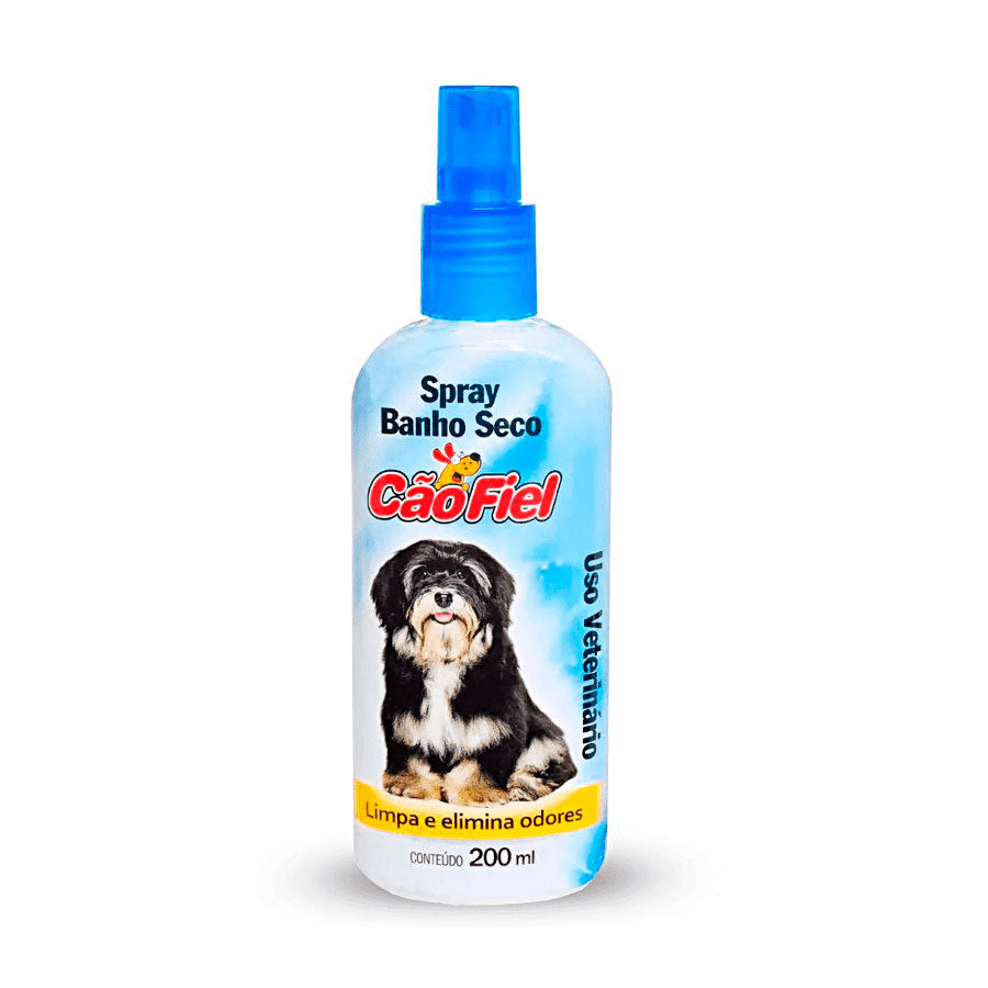 Spray Banho Seco Cão Fiel para Cães e Gatos 200 mL