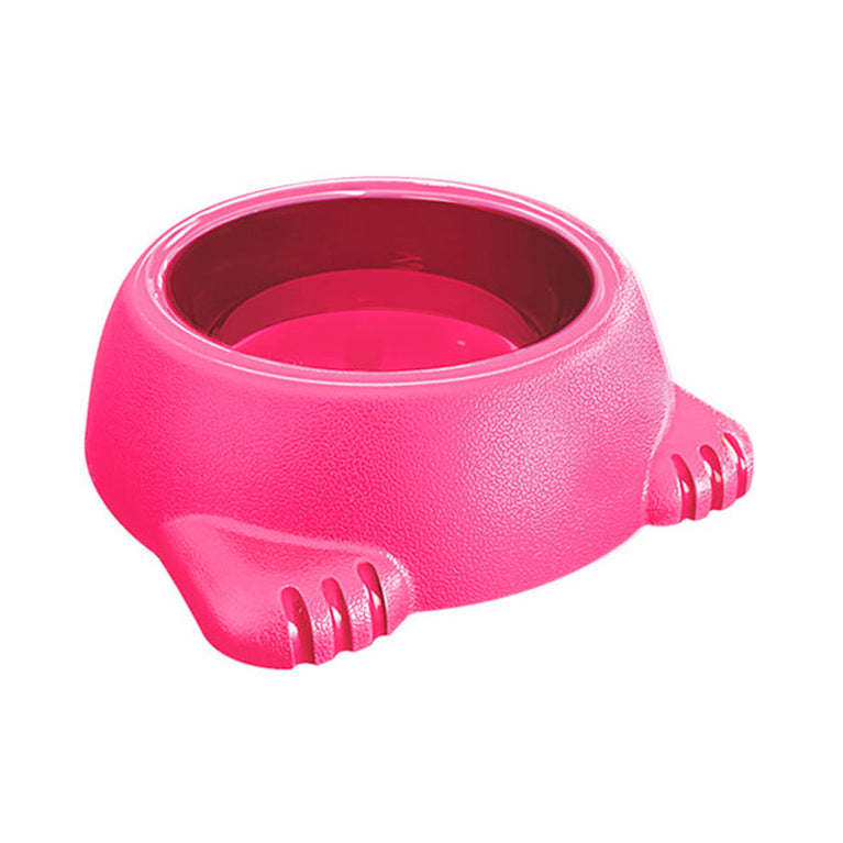 Comedouro de Plástico Furacão Pet Glamour Rosa