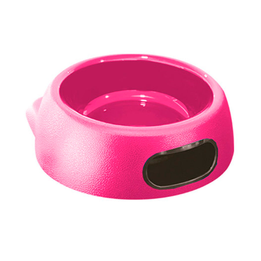 Comedouro de Plástico Furacão Pet Glamour Rosa