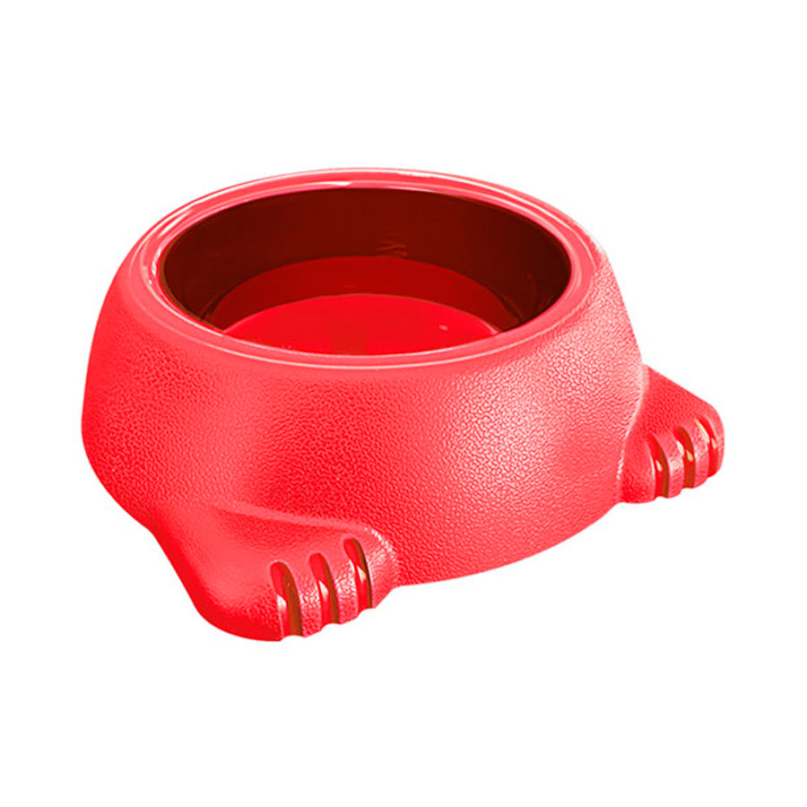 Comedouro de Plástico Furacão Pet Glamour Vermelho