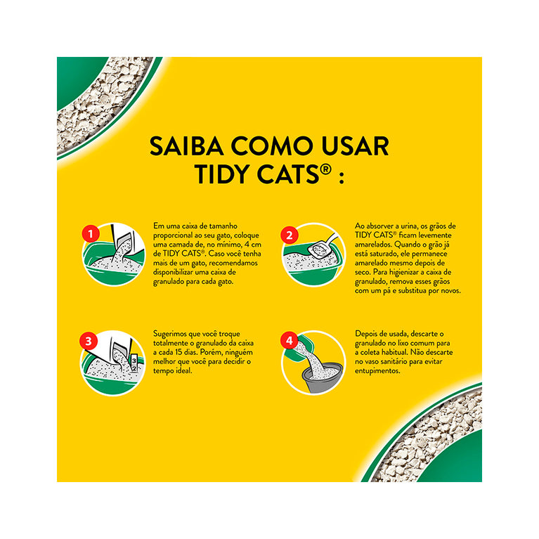 Areia Higiênica Nestlé Purina Tidy Cats para Gatos 2 Kg