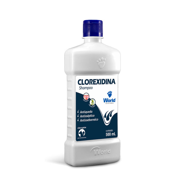 Shampoo Clorexidina Dug's World Veterinária para Cães e Gatos 500 mL